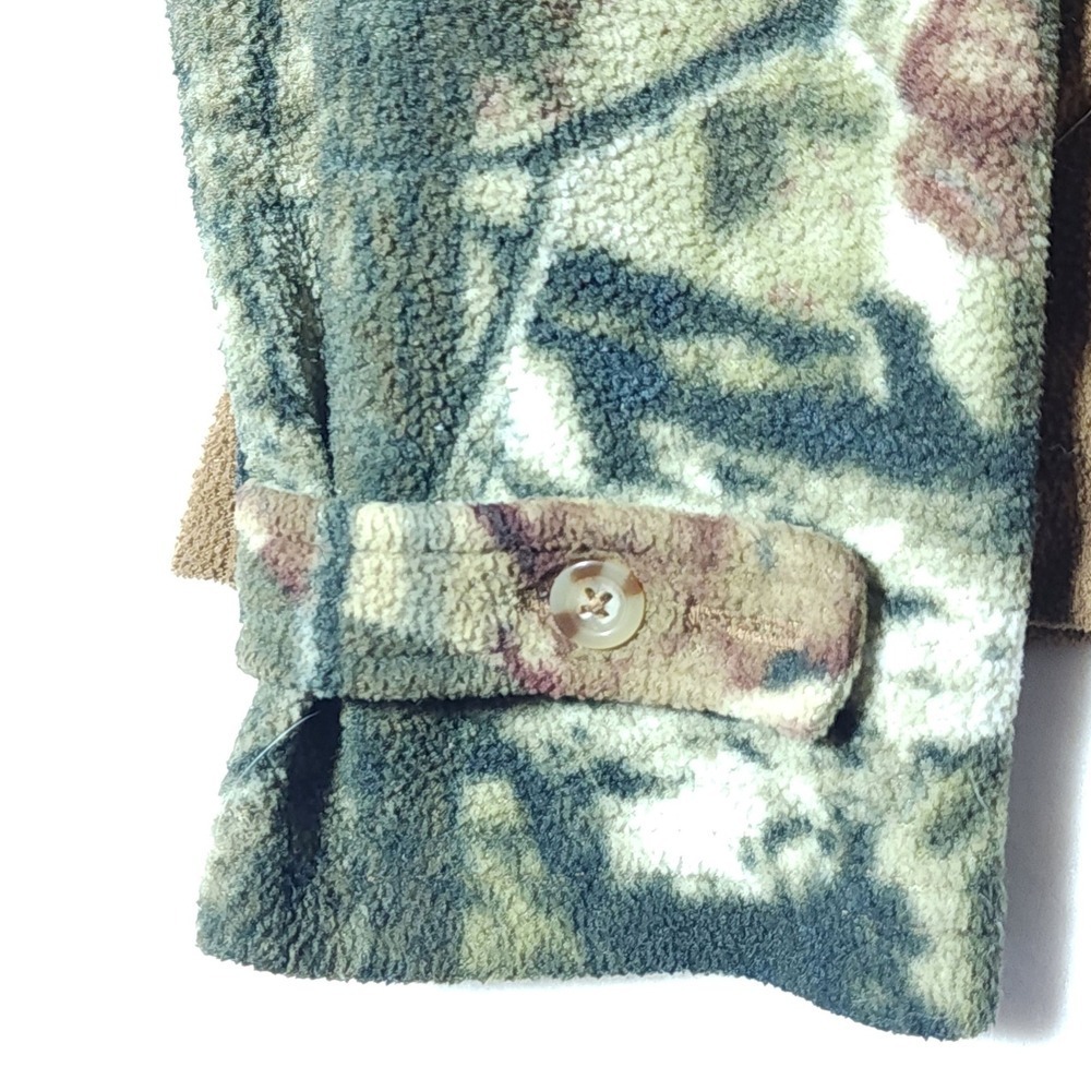 Mossy Oak BREAK-UP INFINITY Camo Fleece Pullover Jacket Women's Medium 1/4 Zip - Picture 6 of 13